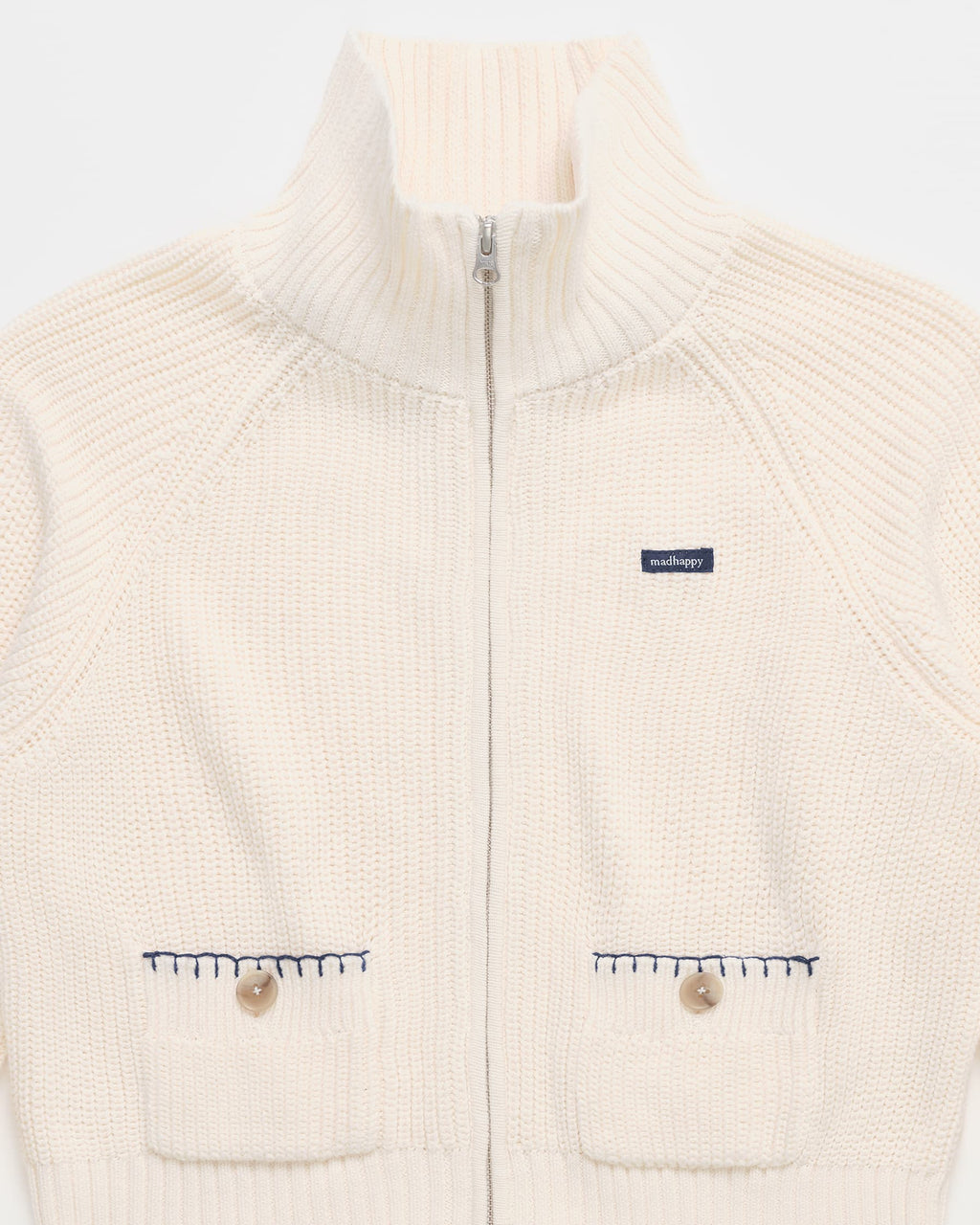Washed Knit Full Zip - Image 2