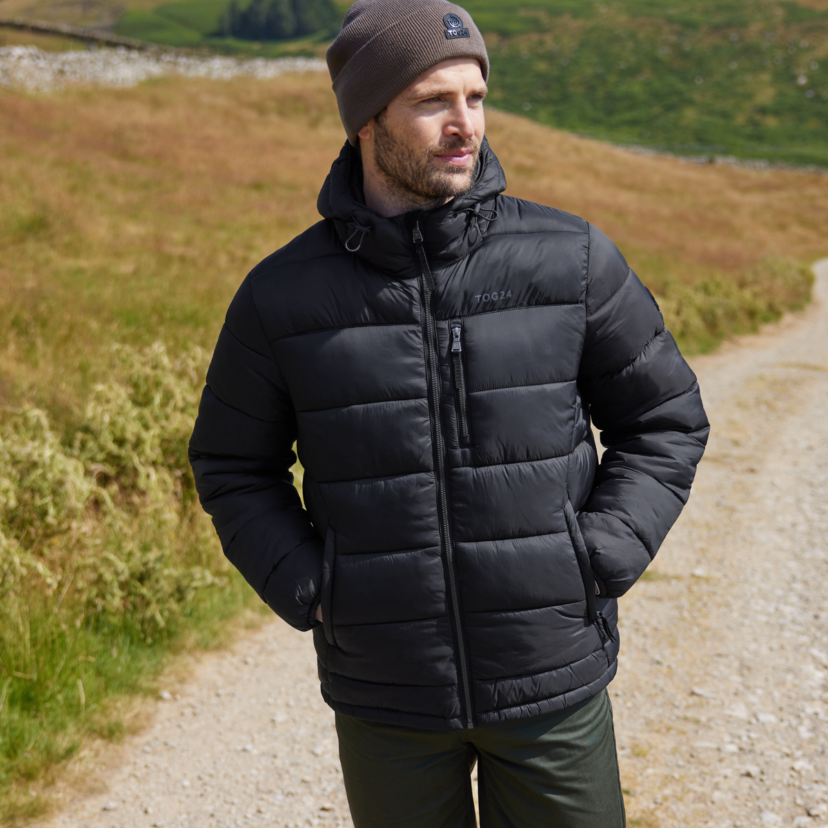 Maloney Mens Wind Resistant Insulated Jacket - Black - Image 2