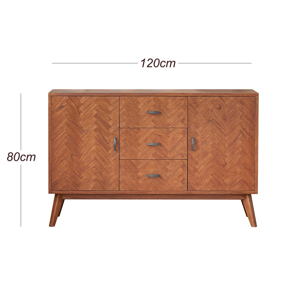 Mid Century Modern Parquet Sideboard - Image 9