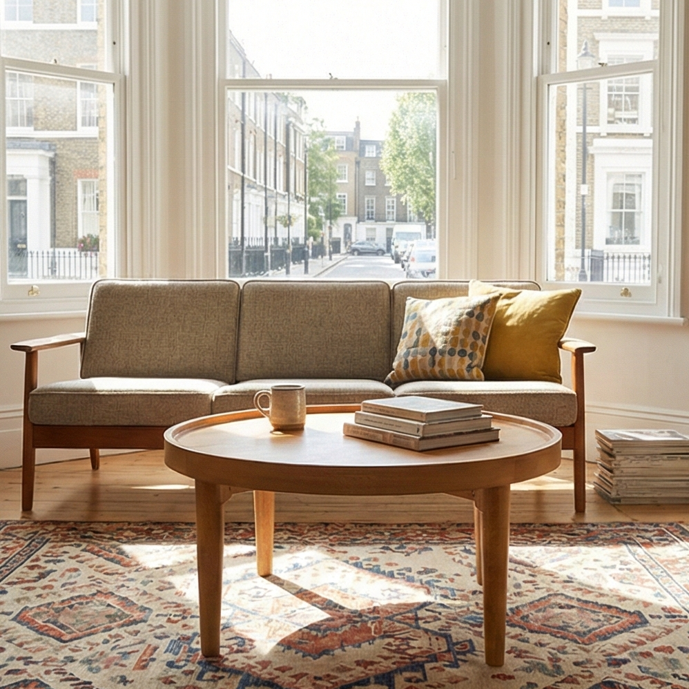 Norway Round Oak Coffee Table - Image 4