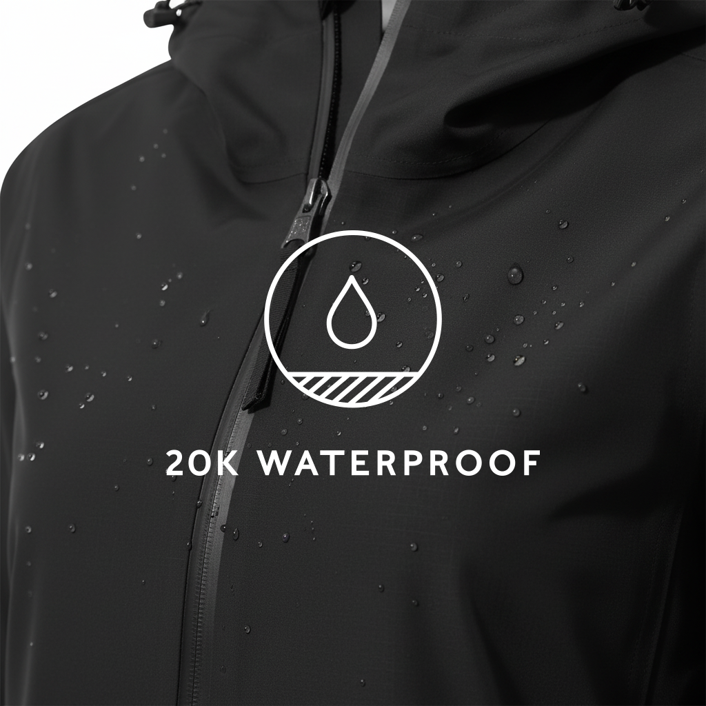 Nova Womens Performance Waterproof Jacket - Black - Image 9