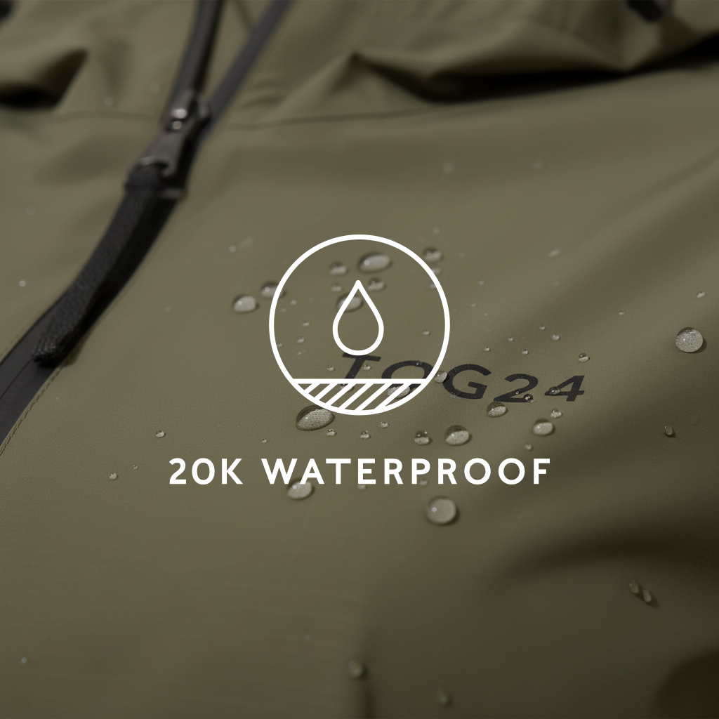 Nova Womens Performance Waterproof Jacket - Khaki - Image 8