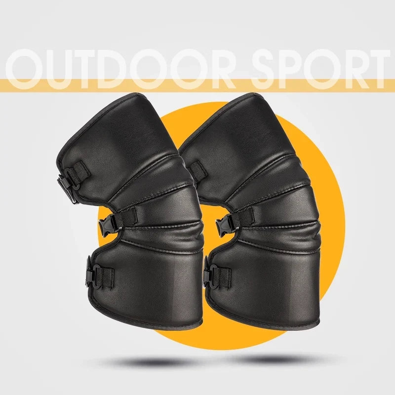 Nanjiren Winter Heattech PU Leather Kneepad - Image 5