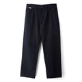 Noah Brushed Back Pleated Jeans (Dark navy)