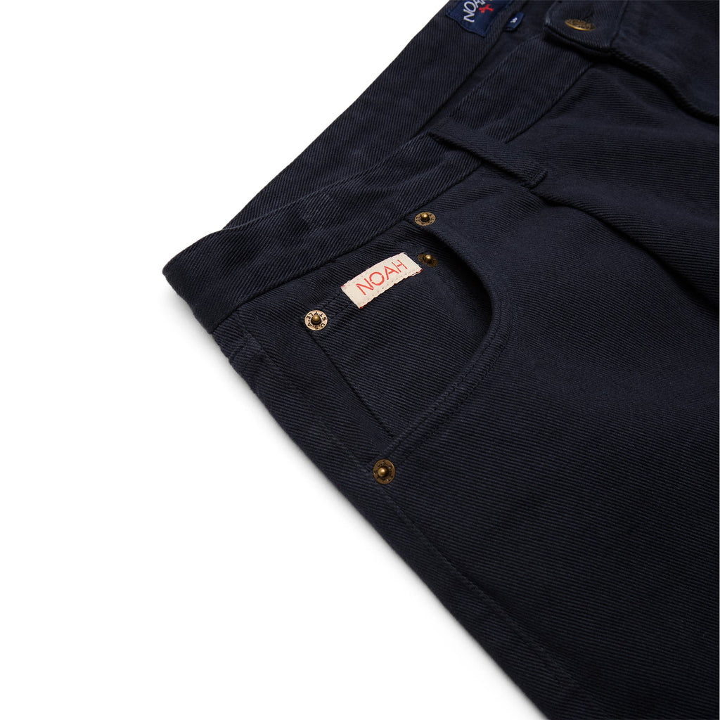 Noah Brushed Back Pleated Jeans (Dark navy) - Image 4
