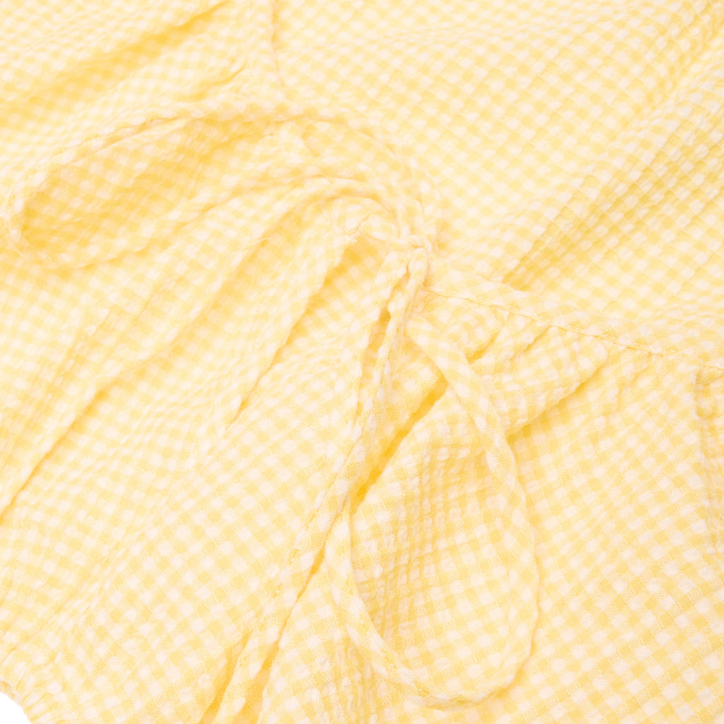 Danielle Guizio Ravello Gingham Top (Yellow) - Image 4