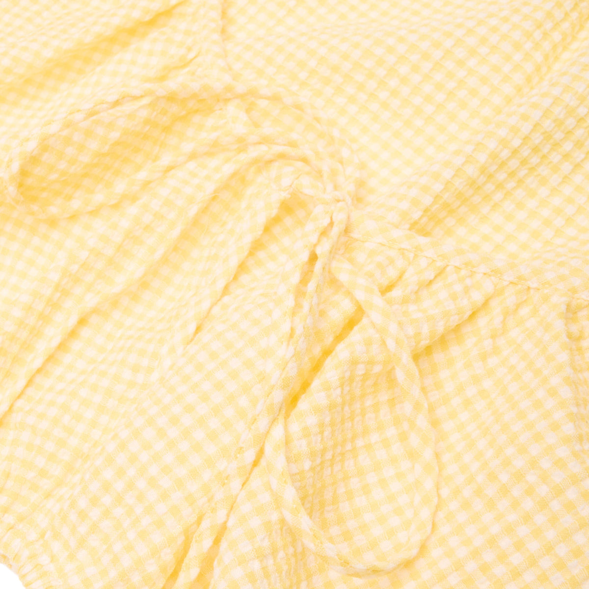 Danielle Guizio Ravello Gingham Top (Yellow) - Image 4