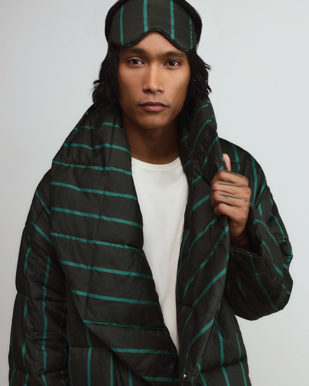 Cocoon Eye Mask (Evergreen and Malachite) - Image 2