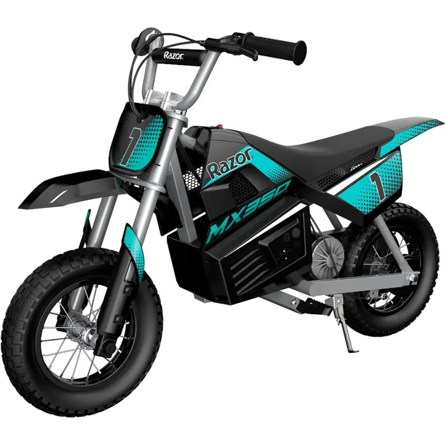 Razor - Dirt Rocket MX350 w/ 7 miles Max Operating Range and 14 mph Max Speed - Teal/Black - 15128045