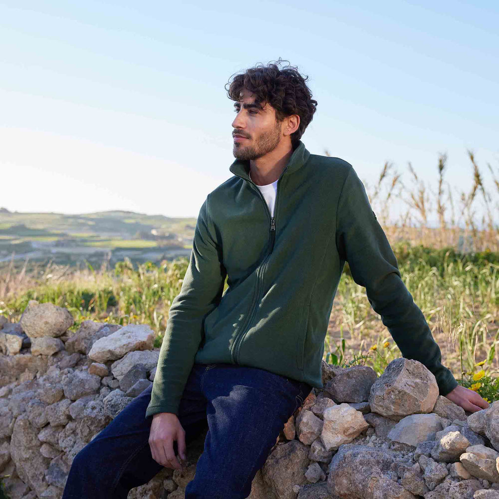 Revive Mens Fleece Jacket - Racing Green - Image 2