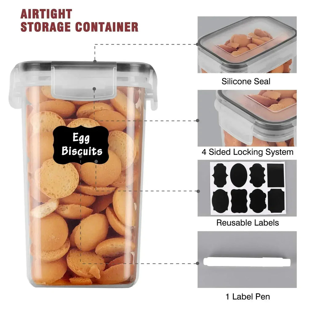 5Pcs Food Storage Containers with Lids - Image 4