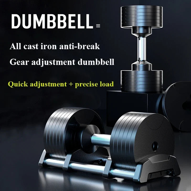 36KG Adjustable Dumbbell Set with Stand - Image 4