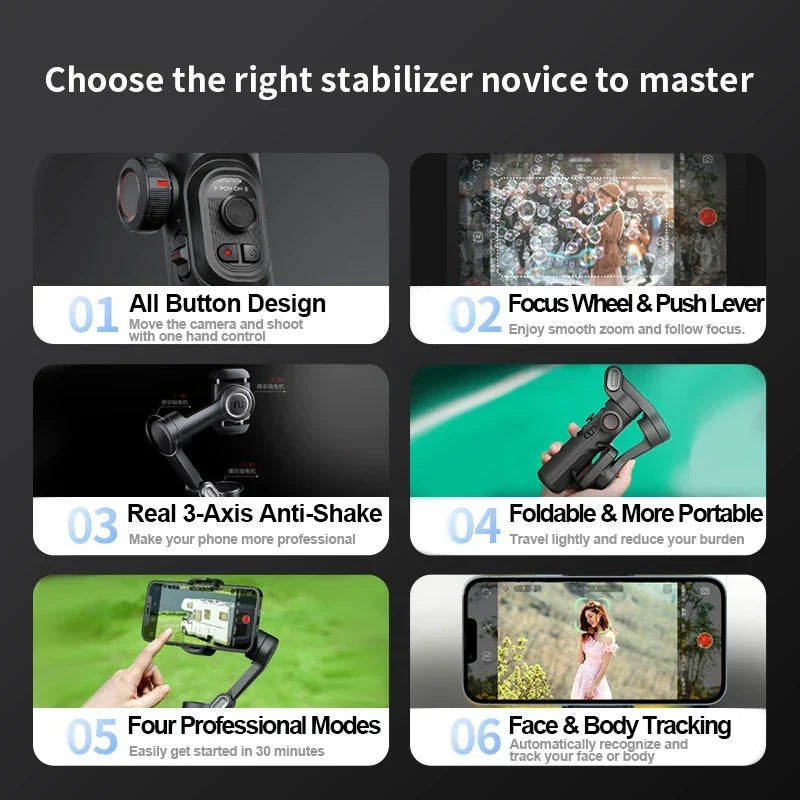 3-axis Smartphone Gimbal Stabilizer - Image 3