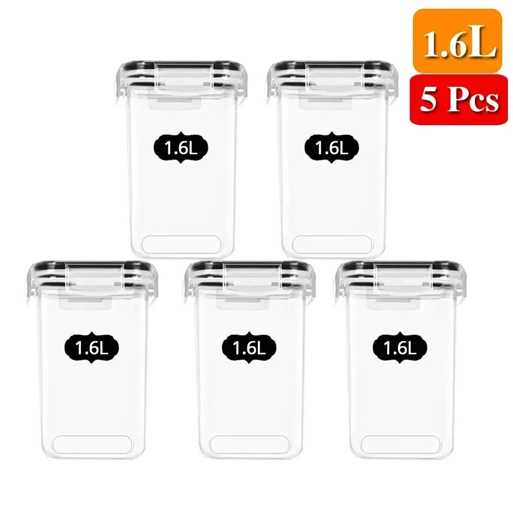 5Pcs Food Storage Containers with Lids - Image 15