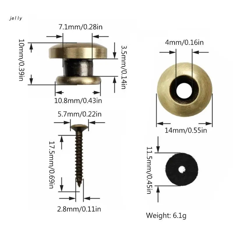 448C Guitar Strap Buttons - Image 6