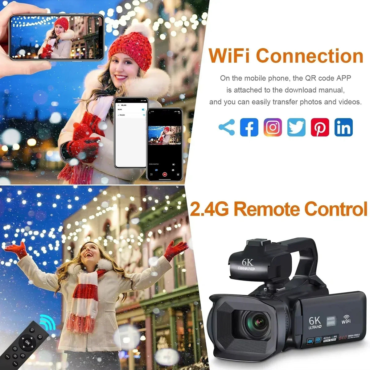 6K Professional Video Camera - Image 2