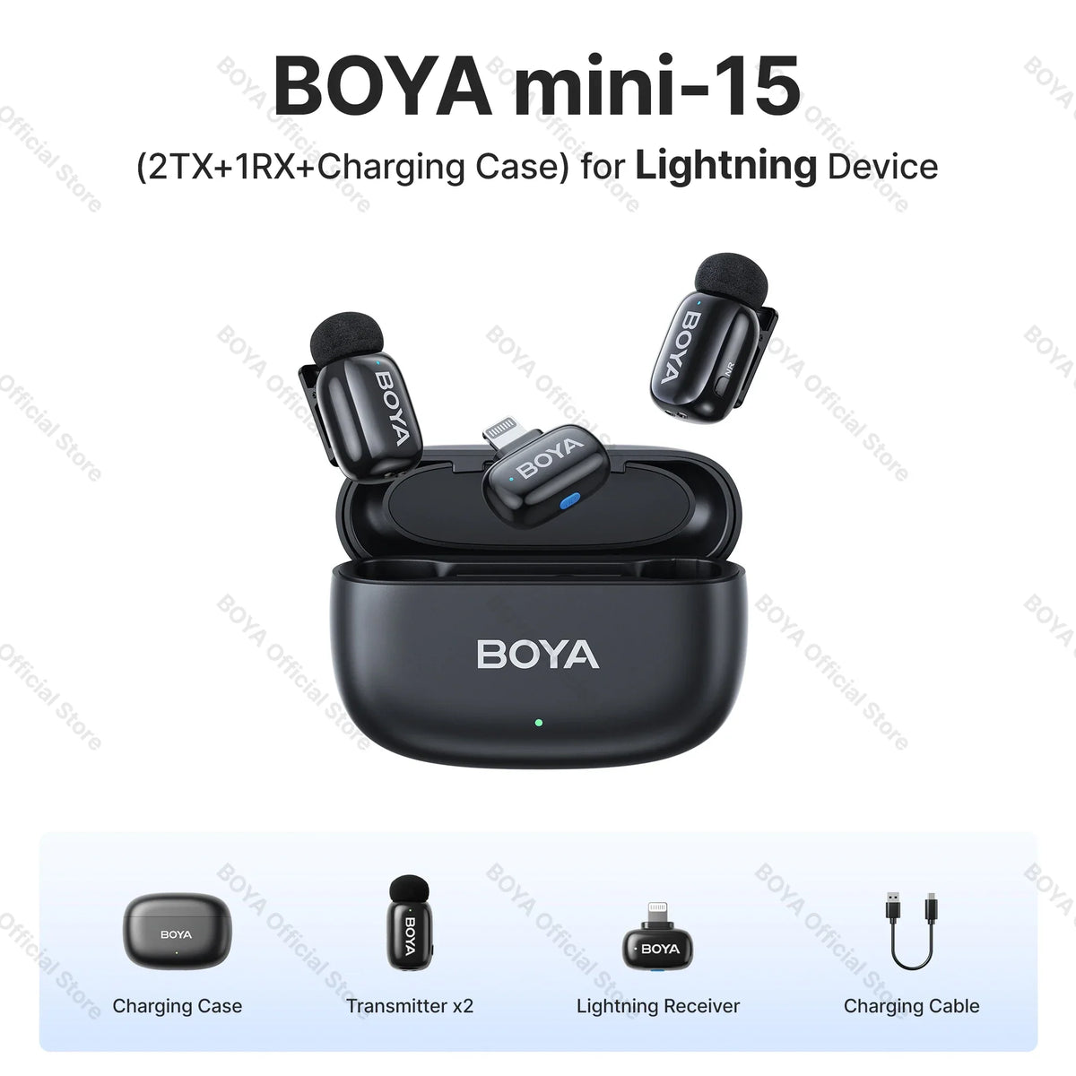 BOYA Mini Wireless Lavalier Lapel Microphone - Image 15