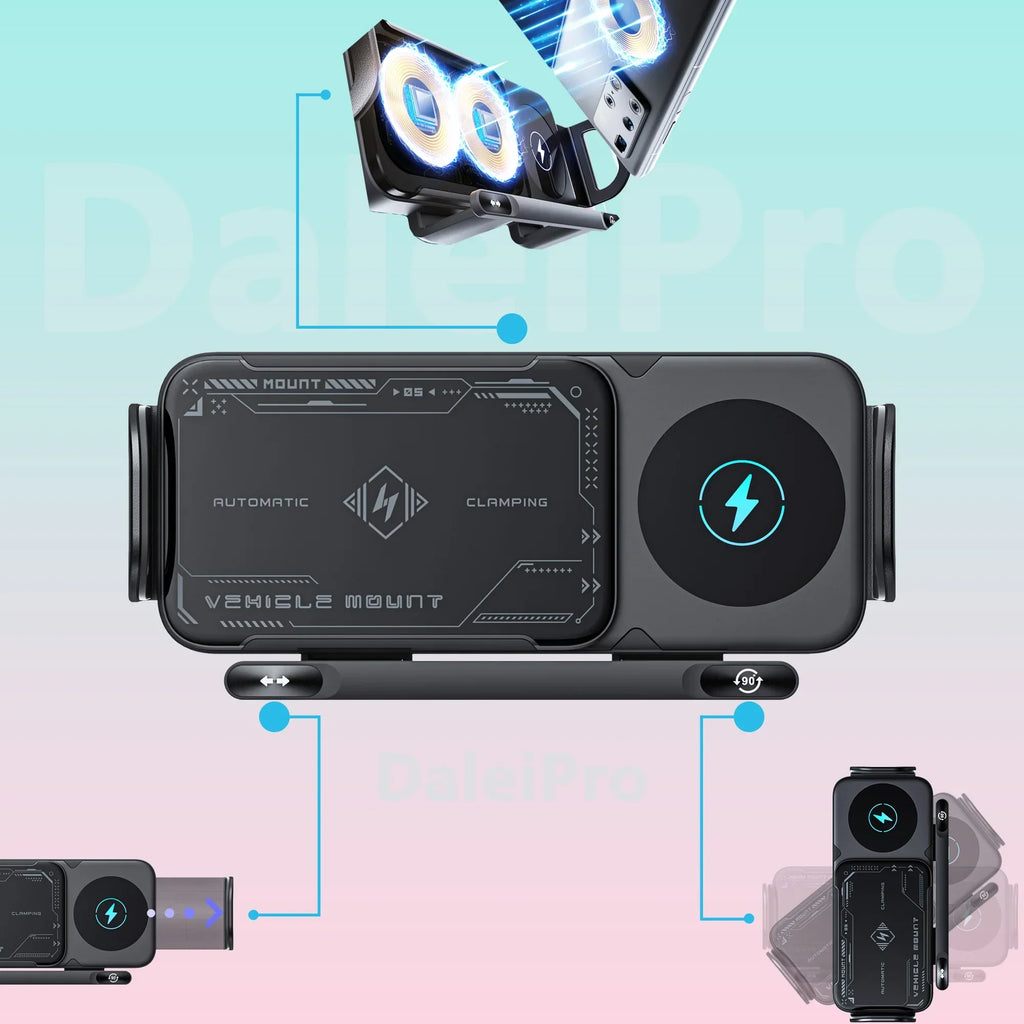 Foldable Wireless Car Phone Holder - Image 3