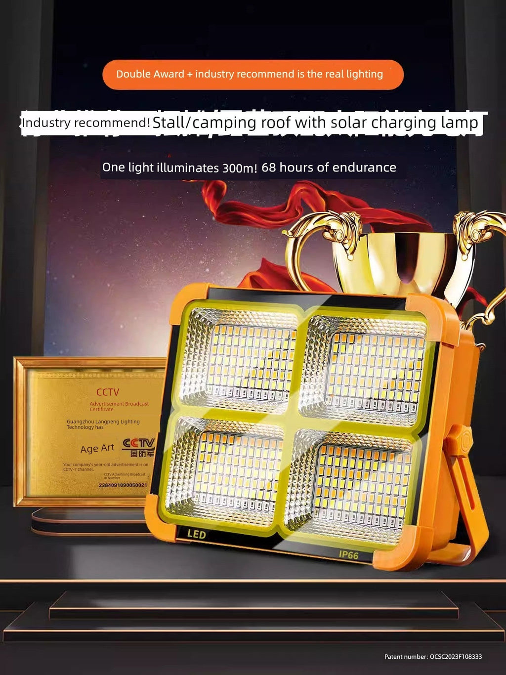 LED Solar Emergency Light