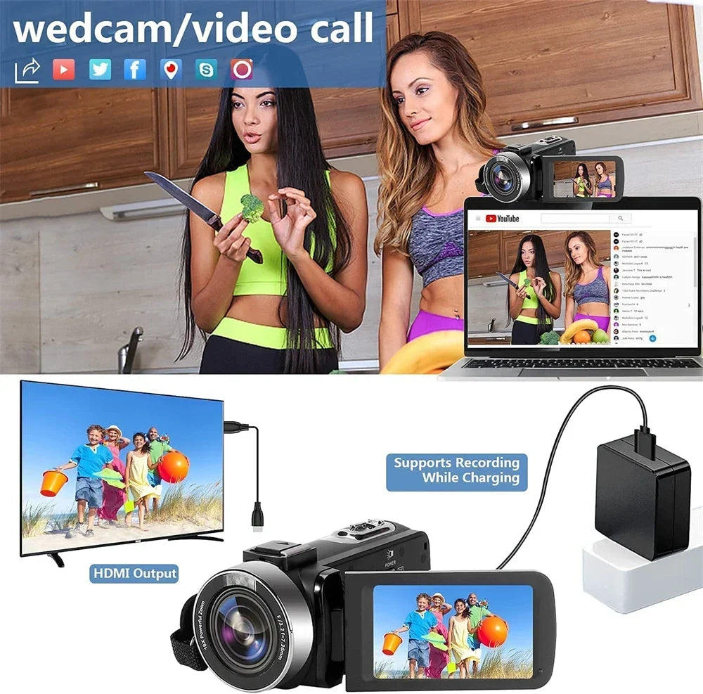 KOMERY 4K WiFi Video Camcorder - Image 6