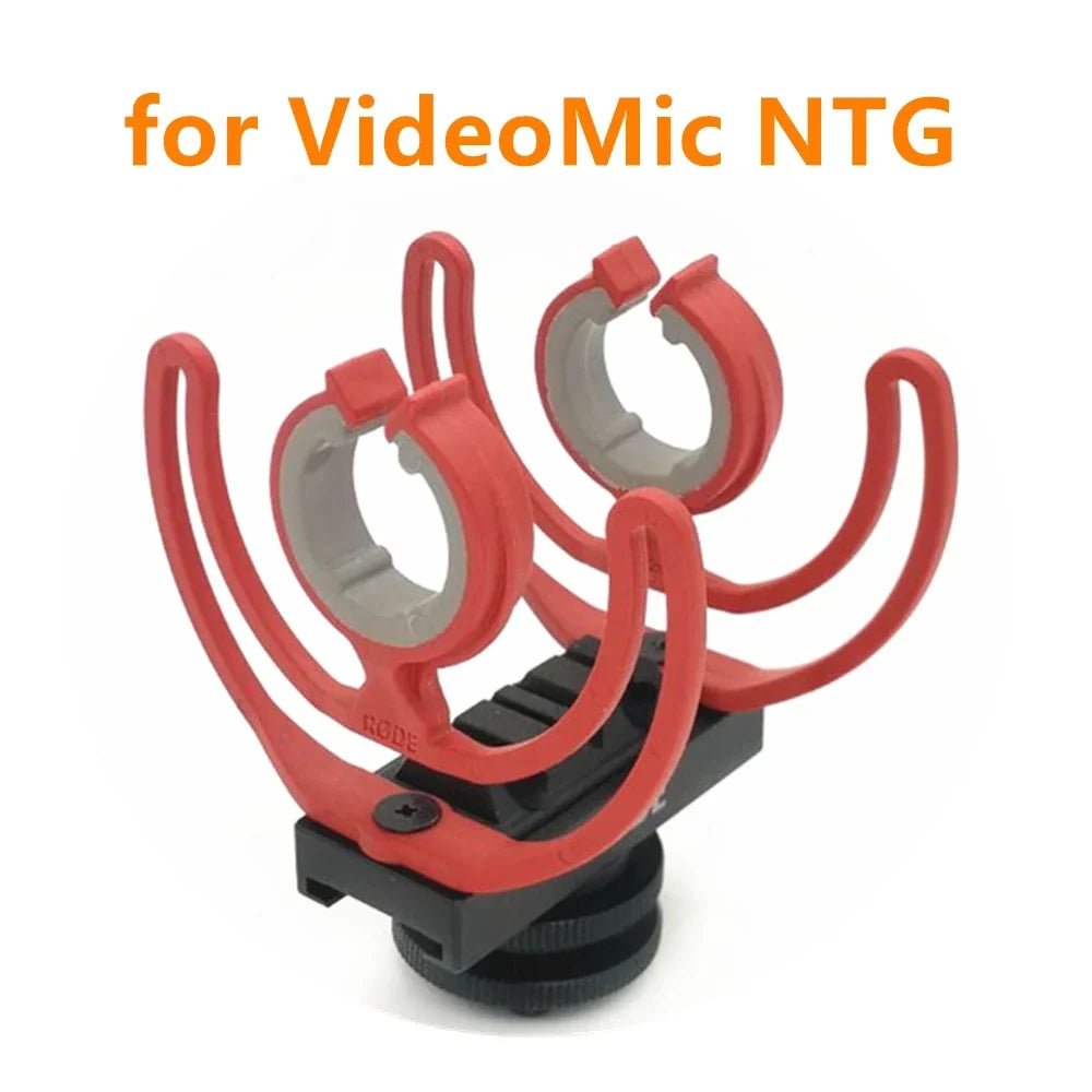 Cold Shoe Microphone Clamp Clip Shockproof Tripod Mount Adapter - Image 10