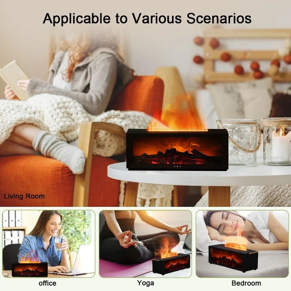 Flame Air Humidifier Essential Oil Diffuser - Image 2