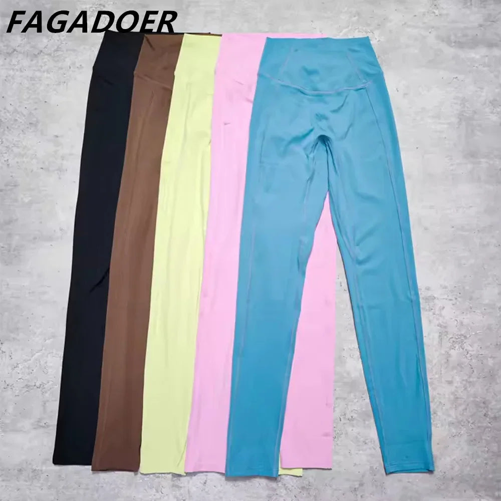 FAGADOER Candy Color 2-Piece Sporty Tracksuit - Image 5
