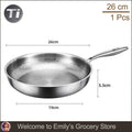 Titanium Frying Pan Thickened Non-Stick Non-Coating Hammer Pattern Fried Steak Pan Gas Stove Pot Induction Kitchen - Image 24