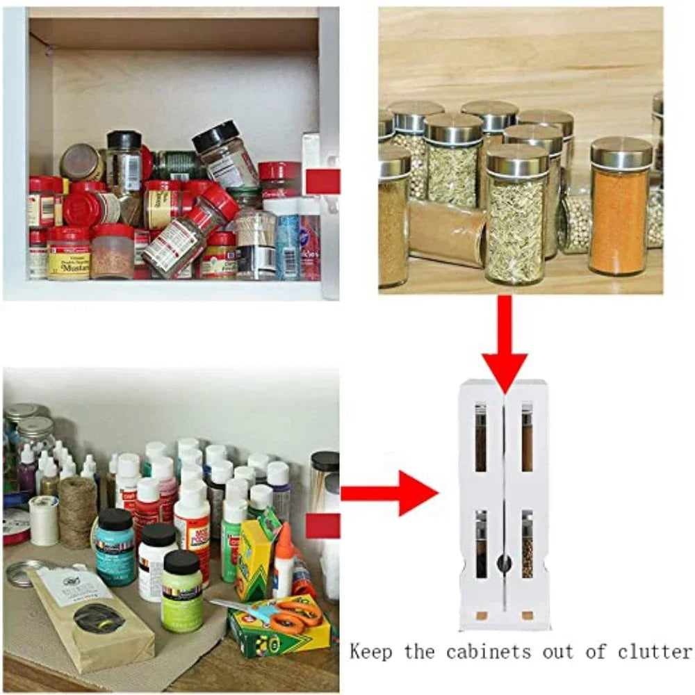 2-Tier Rotating Spice Organizer Rack - Image 9