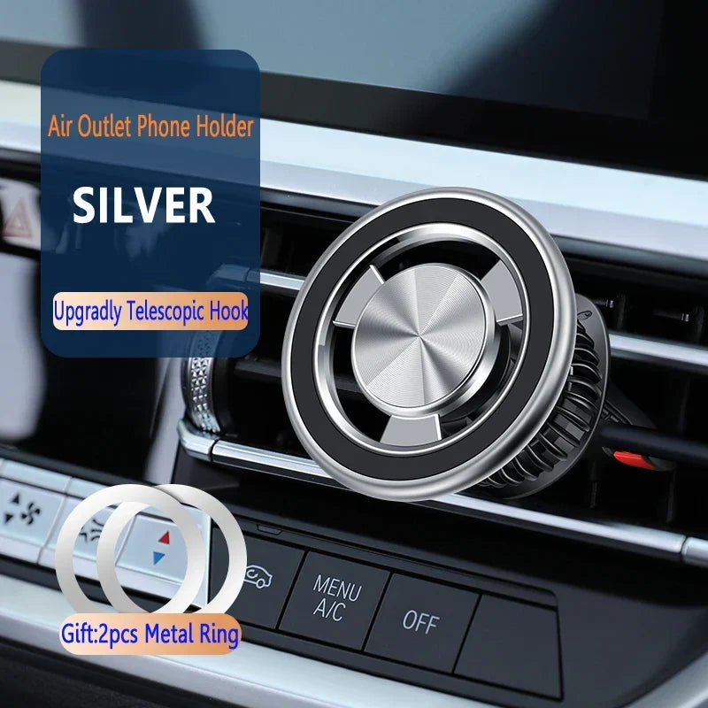Magnetic Phone Holder Compatible with MagSafe - Silver