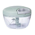 Manual Garlic Press & Multi-Function Food Chopper - 500ml