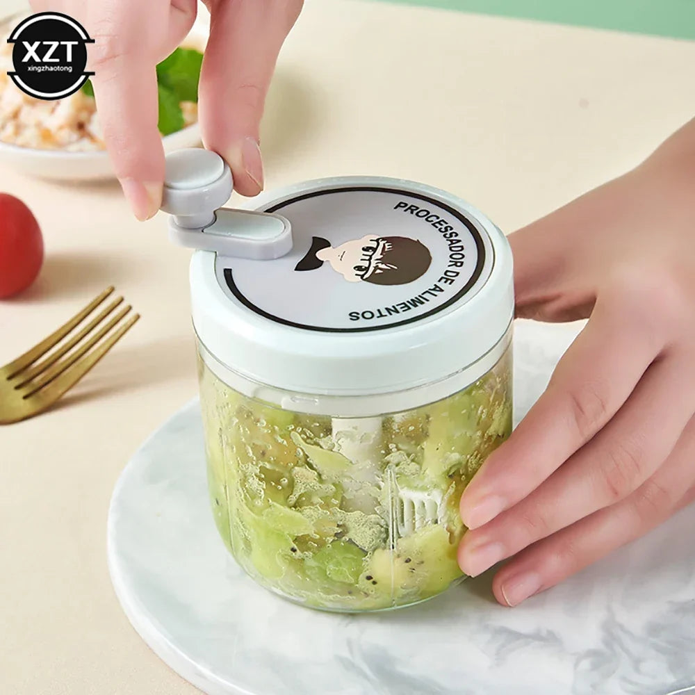 Mini Hand-Cranked Garlic Chopper - Image 2