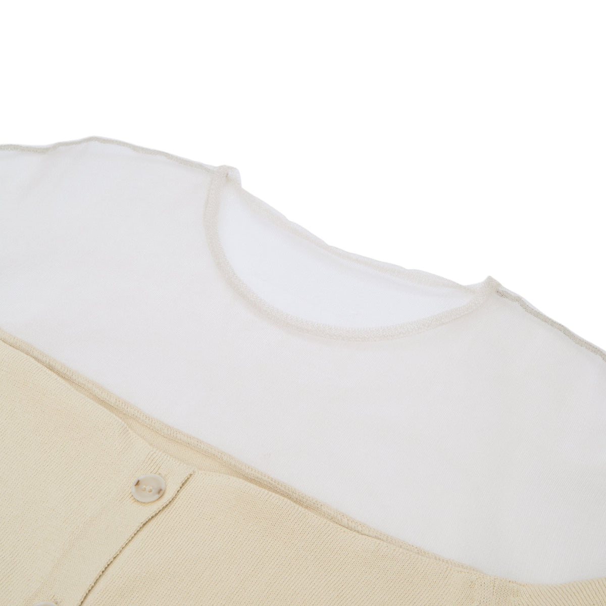 MM6 Maison Margiela Cardigan (Beige) - Image 3