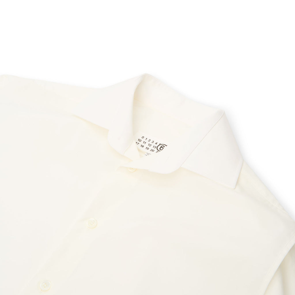 MM6 Maison Margiela Long-sleeved Top (Off White) - Image 3