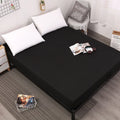 Waterproof Bed Fitted Sheet - Black