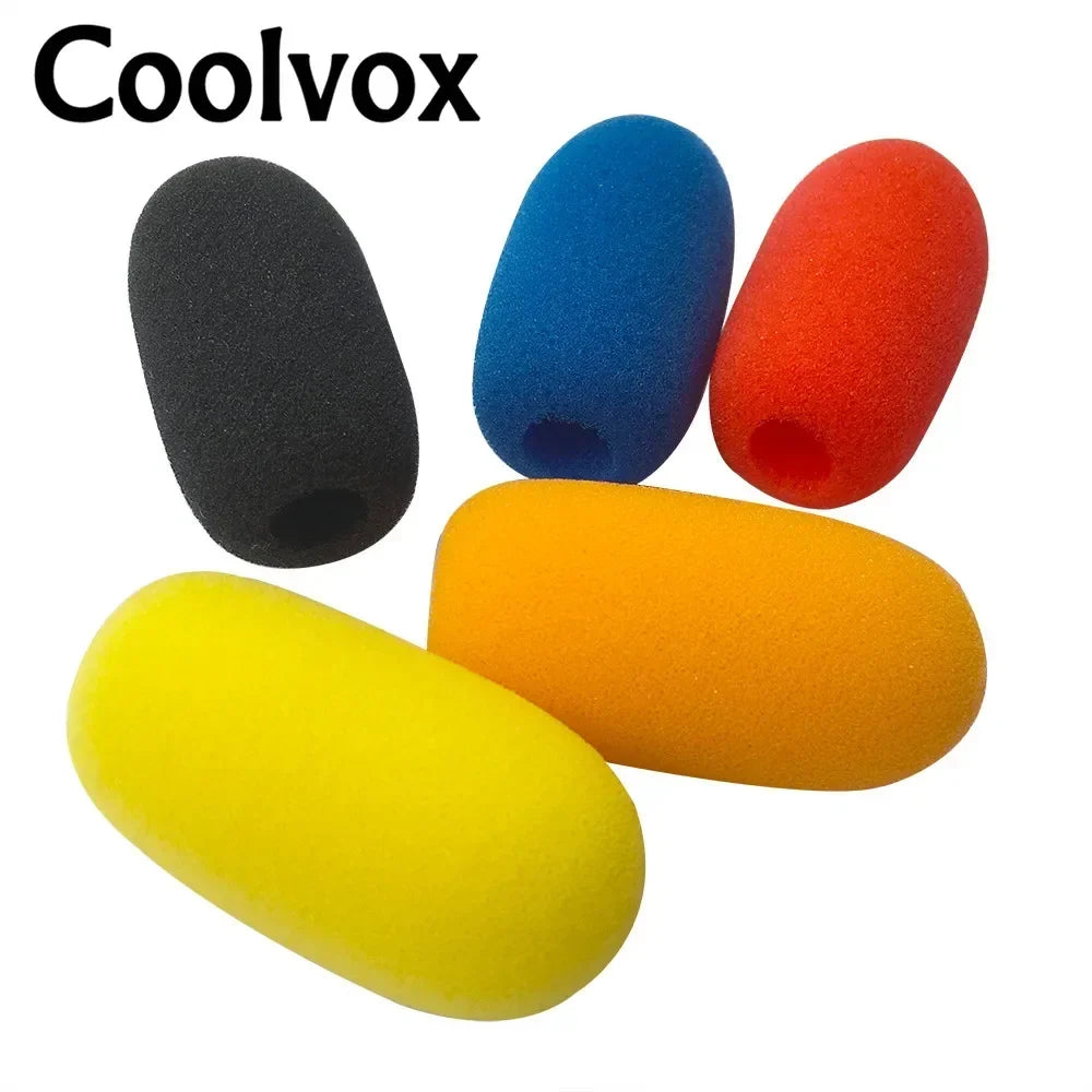 5pcs Wired & Wireless Conference Microphone Foam Windscreen Covers