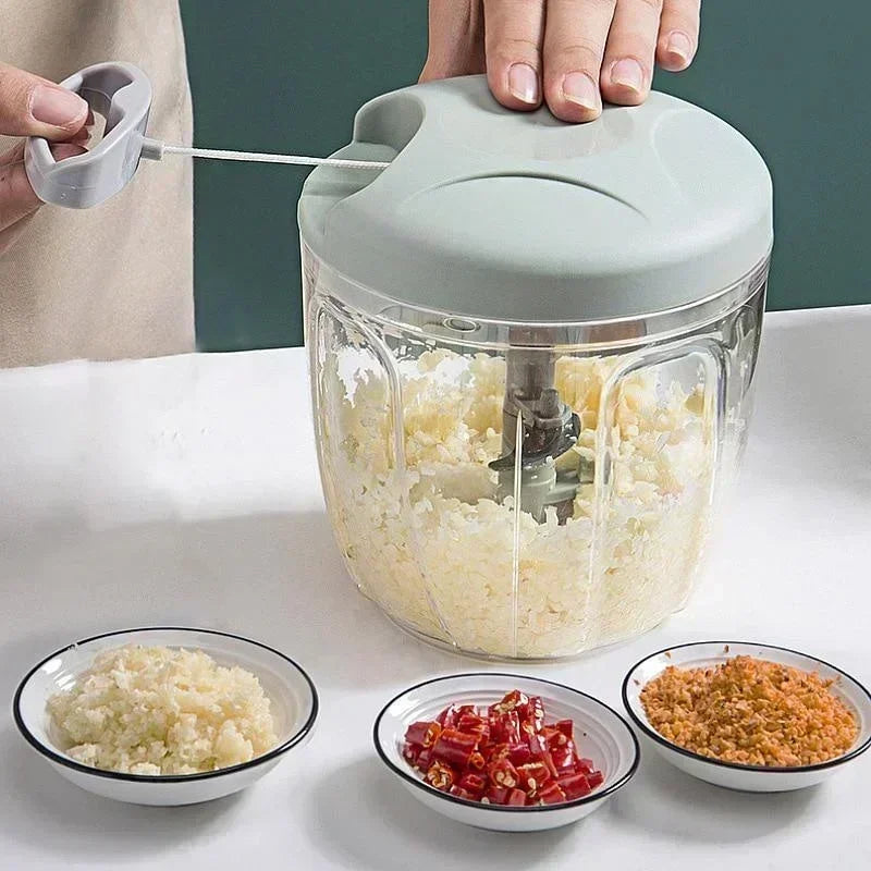 Manual Garlic Press & Multi-Function Food Chopper - Image 7