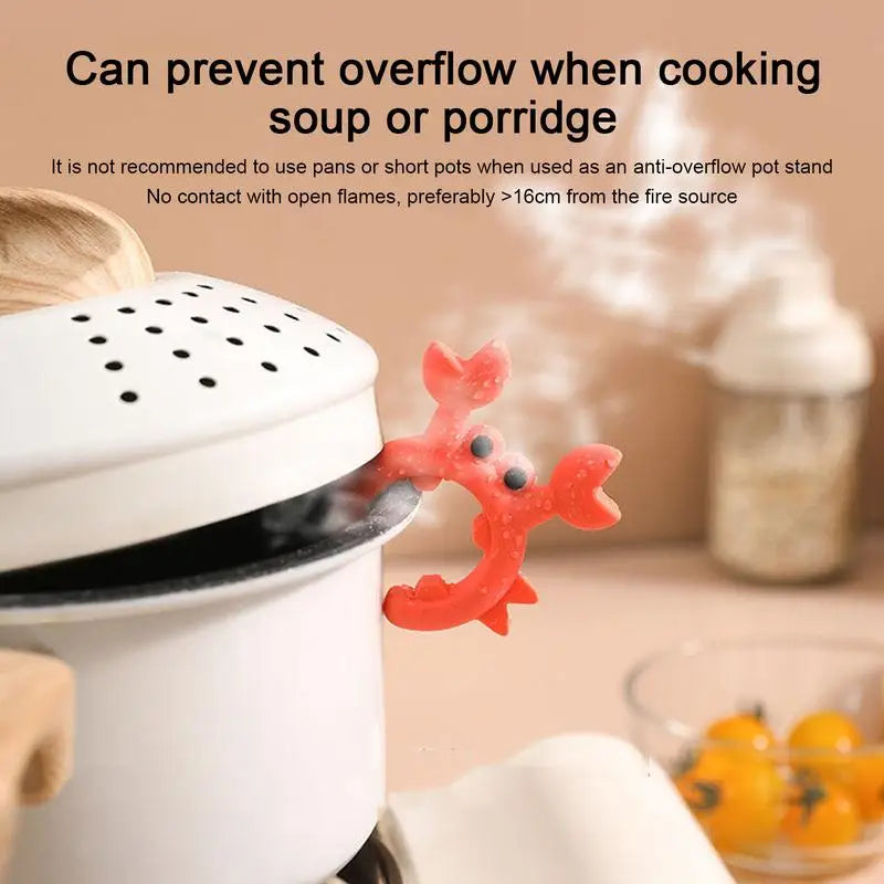 Crab-Shaped Silicone Utensil Rest - Image 3