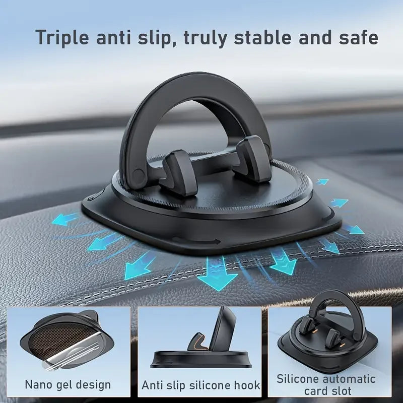 Adjustable Car Phone Holder with 360° Rotation - Image 3