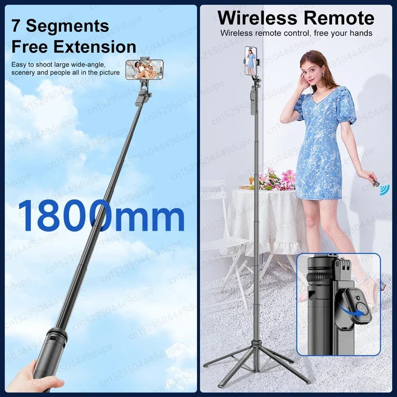 Tripod Stand with Wireless Bluetooth Remote - Image 4
