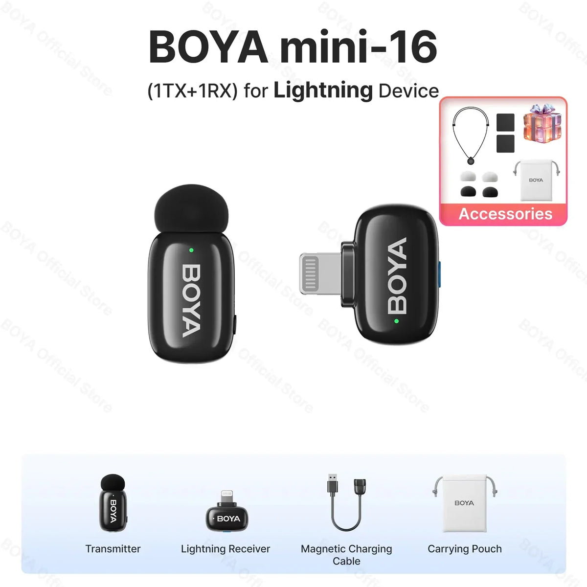 BOYA Mini Wireless Lavalier Lapel Microphone - Image 13