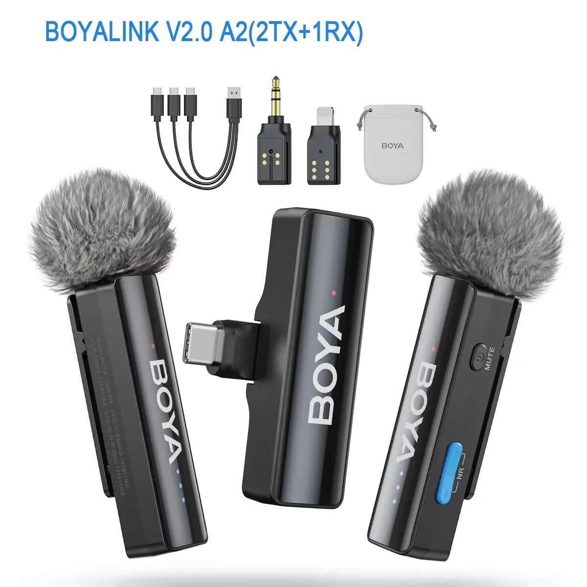 BOYA BOYALINK 2 Wireless Lavalier Microphone - BOYALINK V2.0 A2