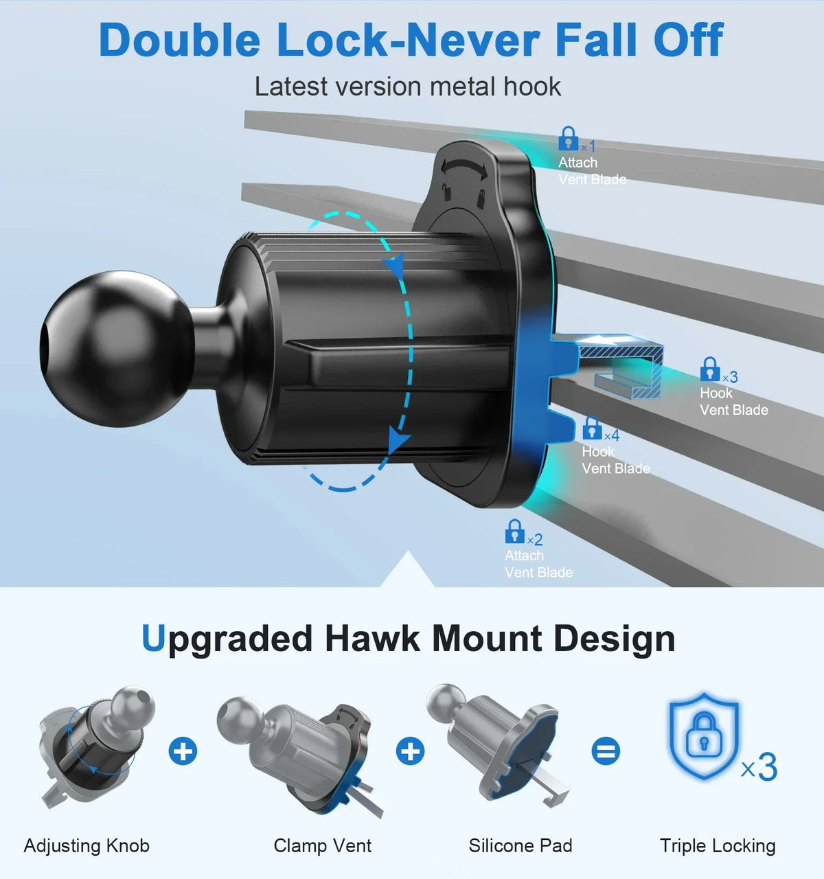Magnetic Car Phone Holder Vent (2025 Upgrade) - Image 4