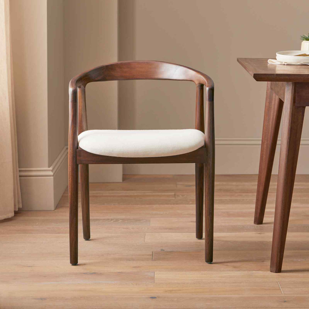 Solid Mahogany Dining Chair (Small Crack)