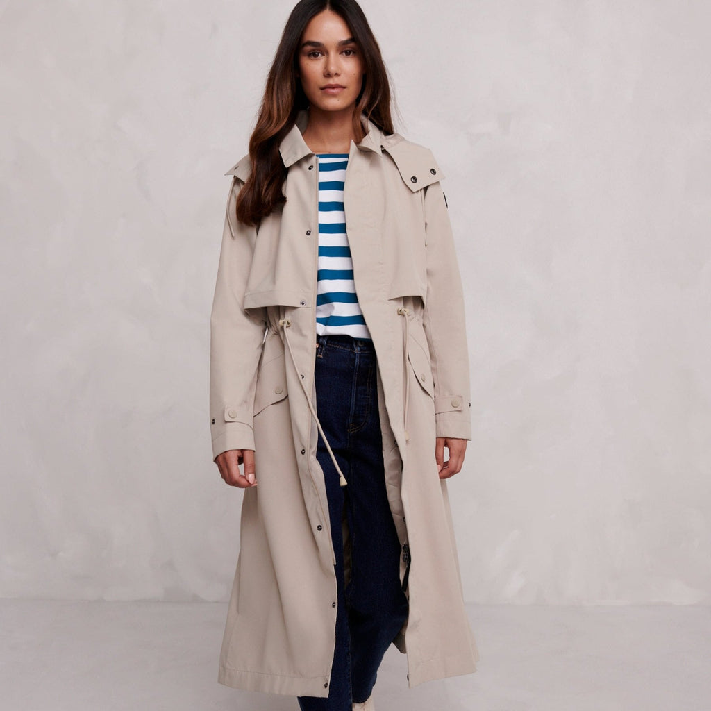 Alva Womens Waterproof Trench Coat - Taupe - Image 4