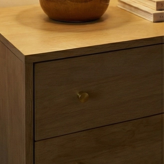 Minimalist Mango Wood Light Oak Oslo Chest of 3 Drawers - Image 5