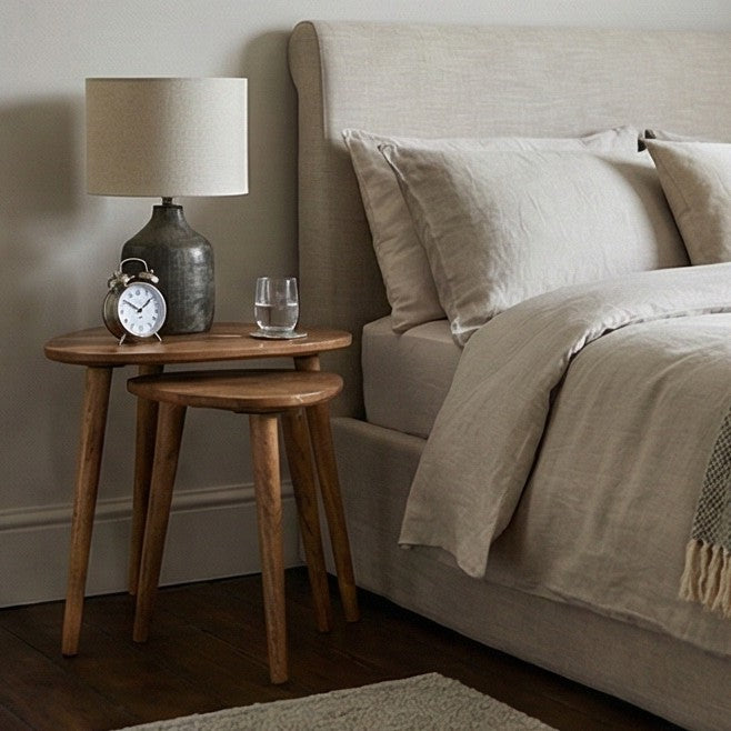Nest of Tables in Solid Mango Wood - Image 3