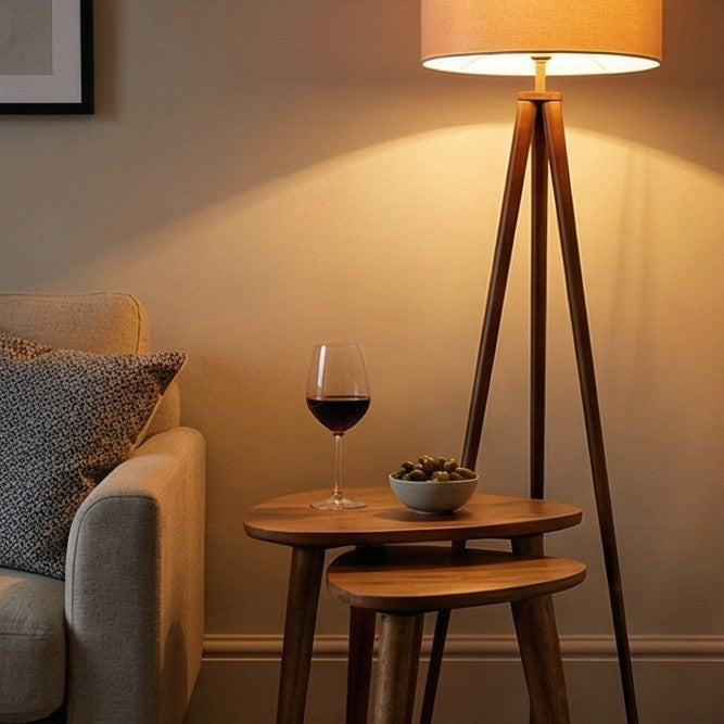 Nest of Tables in Solid Mango Wood - Image 5