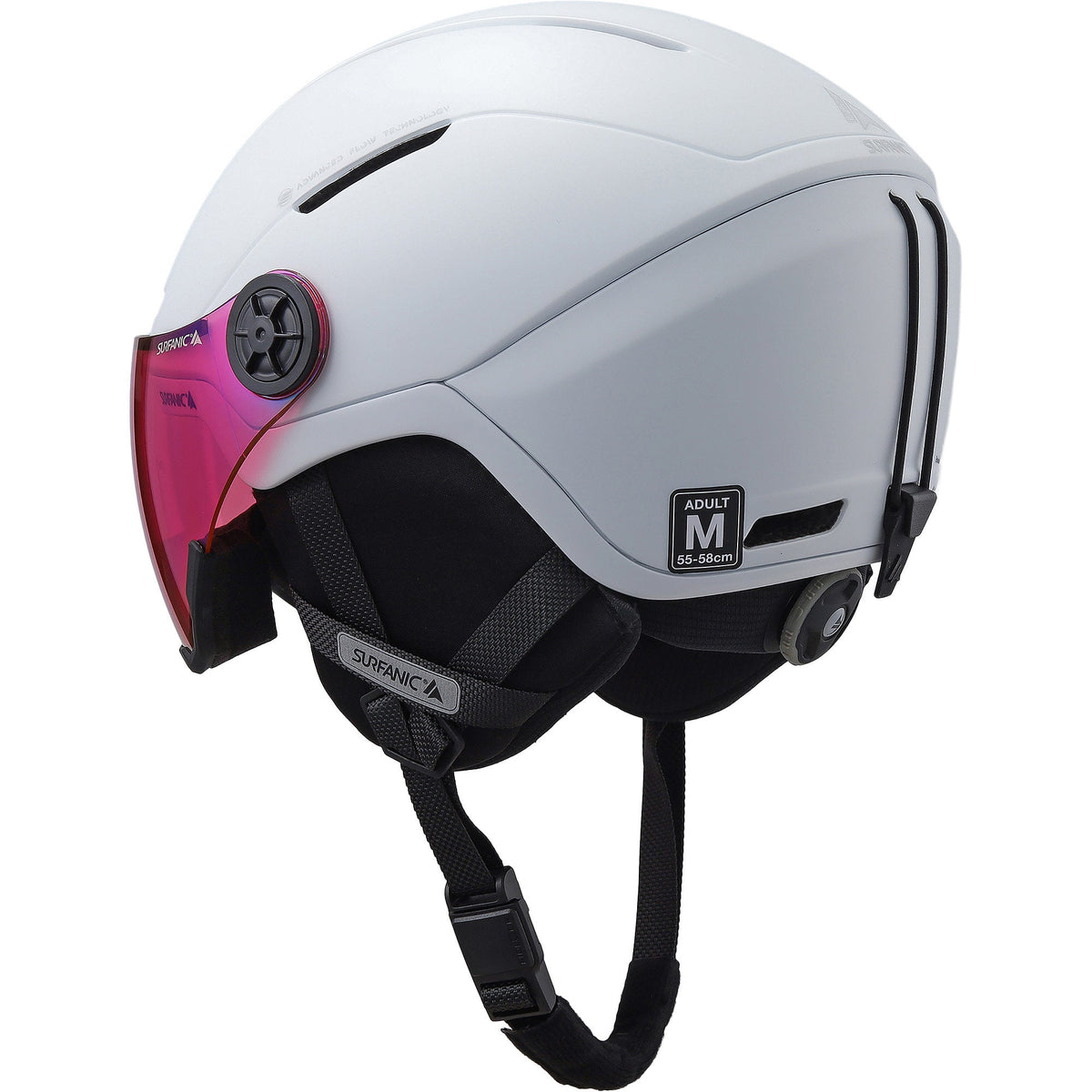Surfanic Halo Visor Helmet - Optic White - Image 3