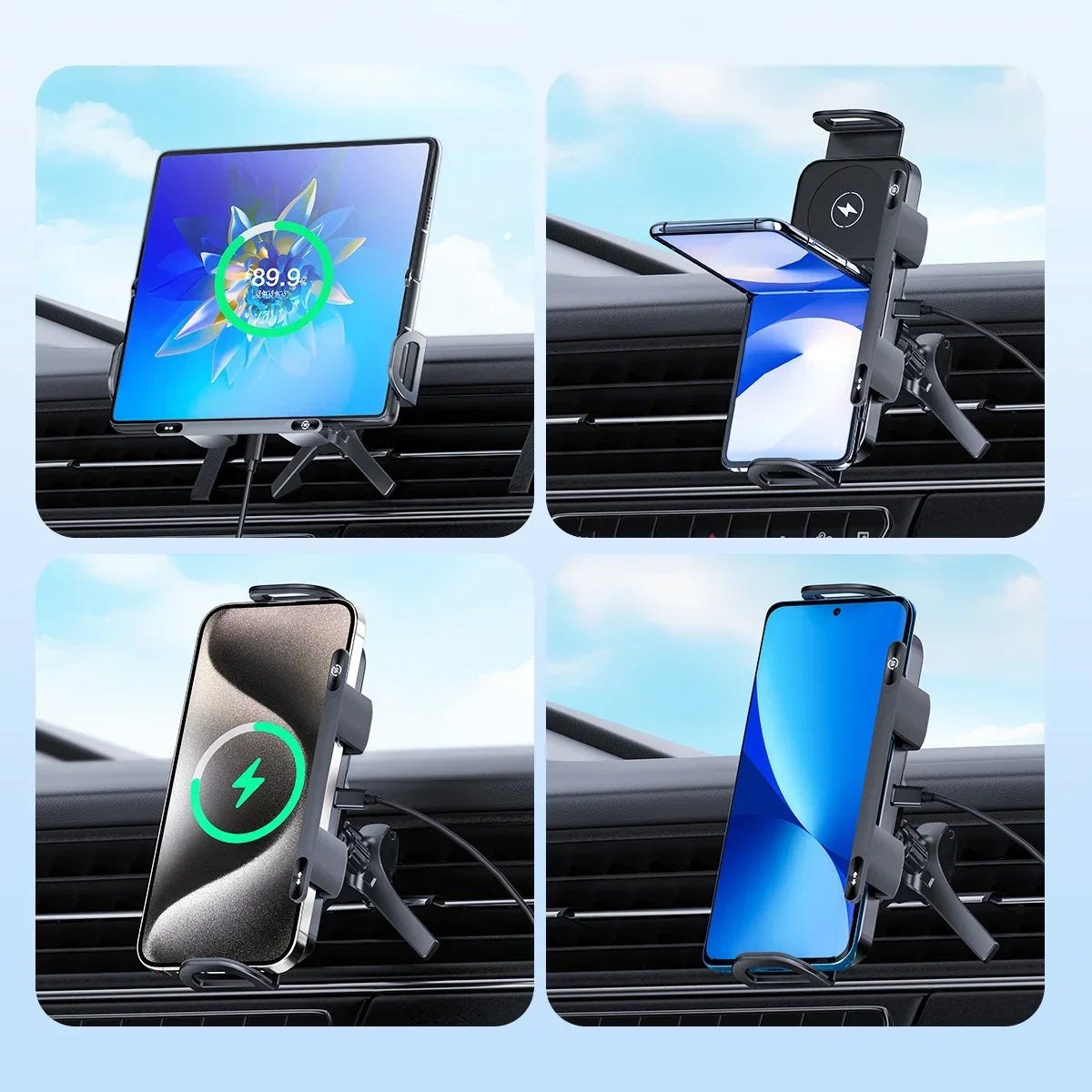 Foldable Wireless Car Phone Holder - Image 2